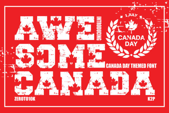 Awesome Canada: A Bold Display Font for Digital Branding