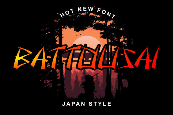Battousai: A Japanese-Inspired Display Font for Digital Branding