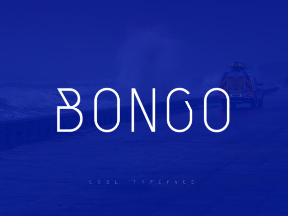 Bongo: A Futuristic Display Font for Crafters & Small Shops