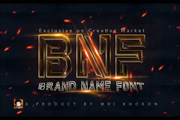 Brand Name: A Bold, 3D Display Font for Standout Branding