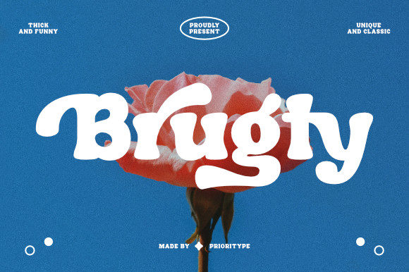 Brugty: A Bold, Retro Display Font That Elevates Small Business Branding