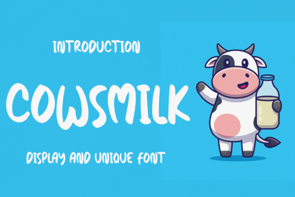 Cowsmilk: A Friendly Display Font That Feels Like a Design Win