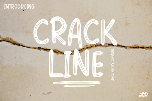 Crack Line: A Bold, Textured Display Font That Demands Attention