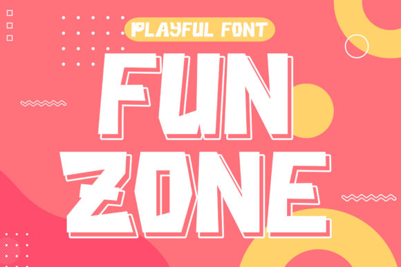 Fun Zone Display Font for Handmade Creators