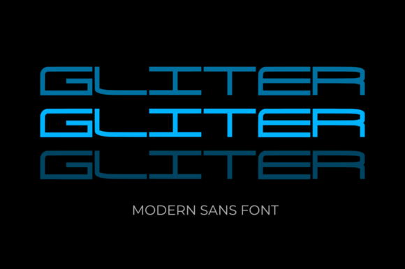 Gliter: A Display Font That Cuts Through the Feed