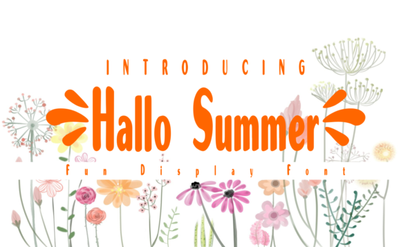 Hallo Summer: A Display Font That Feels Like Sunlight on Paper