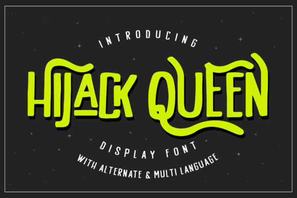Hijack Queen: A Bold Display Font for Digital Branding
