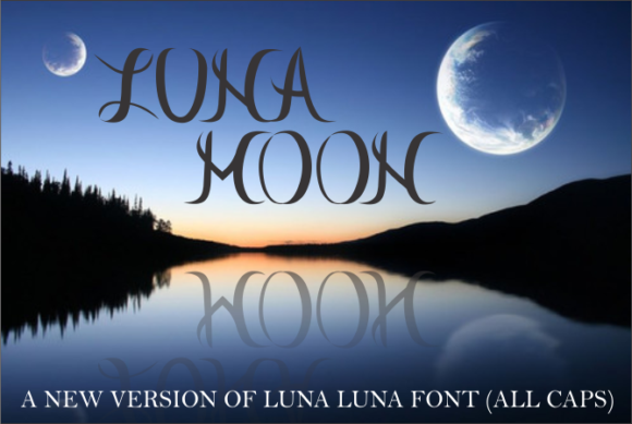 Luna Moon: A Display Font That Feels Like a Quiet Moment