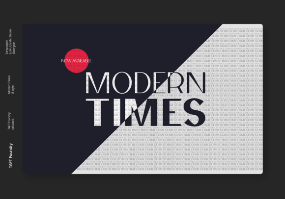 Modern Times: A Display Font That Breathes Quiet Confidence
