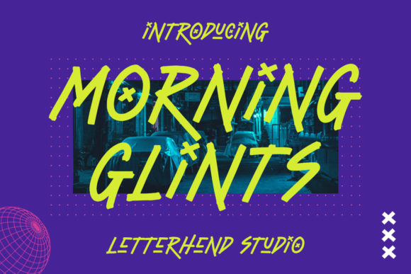 Morning Glints: A Display Font That Cuts Through the Scroll
