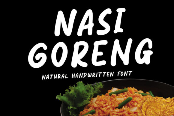 Nasi Goreng: A Handwritten Display Font with Editorial Warmth