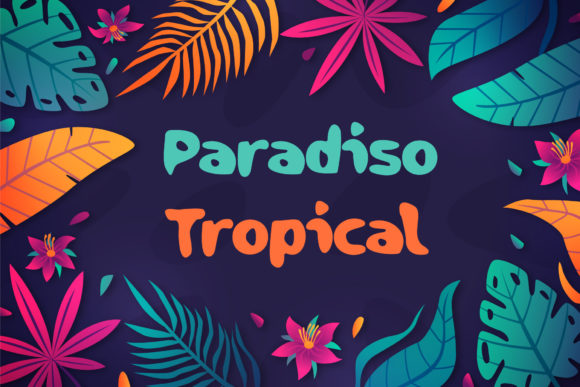 Paradiso Tropical: A Whimsical Display Font for Handmade Charm