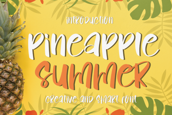 Pineapple Summer: A Friendly Display Font for Small Business Branding