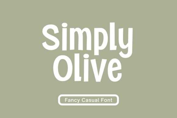 Simply Olive: A Bold Display Font for Editorial Impact