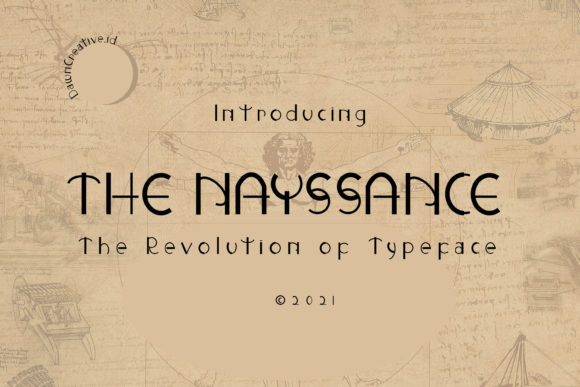 The Nayssance: A Bold Display Font That Anchors Real Brand Identity