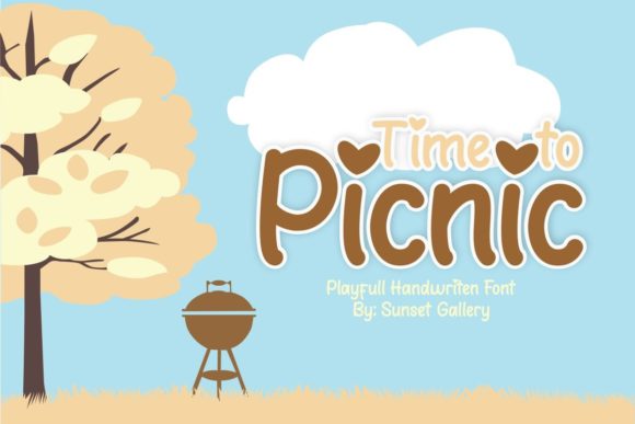 Time to Picnic: A Playful Display Font for Memorable Branding