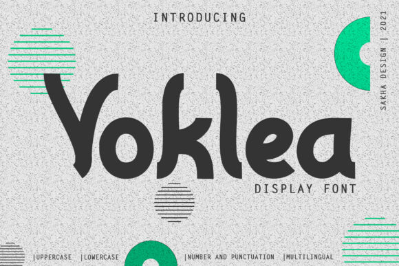 Voklea: A Bold Display Font for Small Business Branding